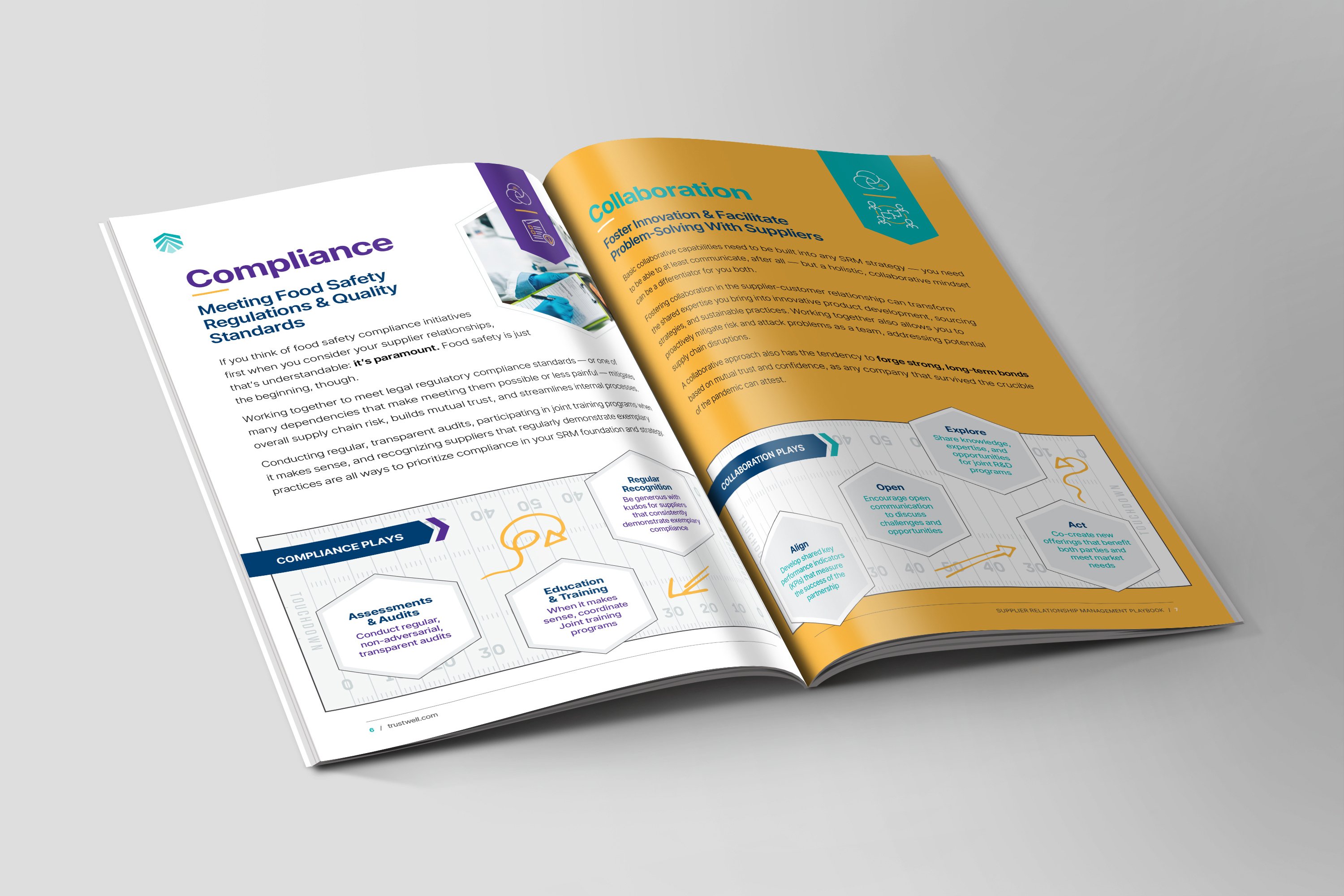 SRM Playbook Opened to Middle Pages